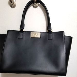 Kate Spade New York Kelsey Orchard Valley Smooth Black Leather Tote. NWOT